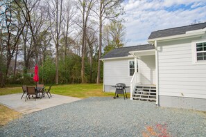 Outdoor activities, furniture and grill