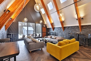 The shared Great Room at The Birch Ridge
