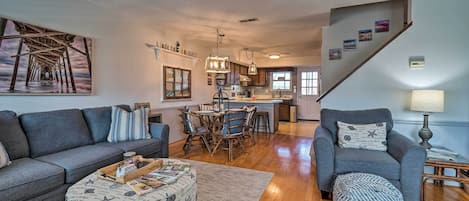 Holden Beach Vacation Rental | 2BR | 2.5BA | Stairs Required to Enter