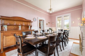 Main dining room seats 12.