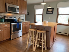 Spacious kitchen.