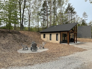 Fire pit next to Ridge View.