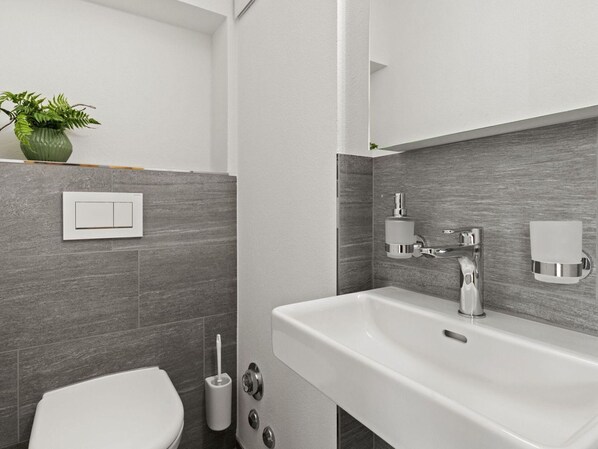 Eigentum, Fotografieren, Sinken, Zapfhahn, Bad Sink, Weiss, Armatur, Pflanze, Zimmerpflanze, Blumentopf