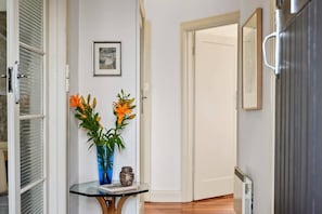 ENTRY: Mid 1930's Art Deco features meet you in the apartment's hall. 