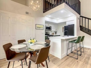 Dinning Room and kitchen. Laundry is located inside the closet