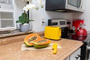 The Toaster's bright and cheerful color is sure to bring a smile to your face as you prepare your morning toast.