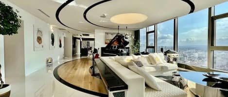 Living room with stunning views