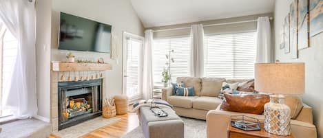 Bright and open living room.