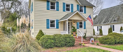 Cape Charles Vacation Rental | 1,643 Sq Ft | 3BR | 3BA | Stairs Required