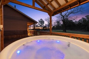 Beautiful views from the new hot tub.