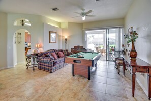 Game Area | Queen Sleeper Sofa | Board Games | Free WiFi