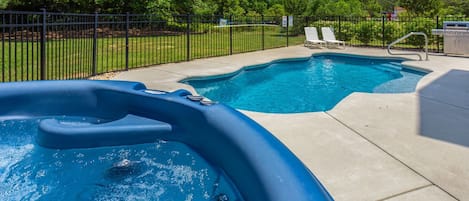 This Side of Heaven: Bubbly Hot Tub.