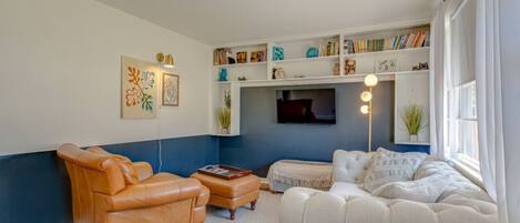 Comfy Living Room With a Smart TV