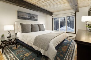 Primary bedroom with king-sized bed
