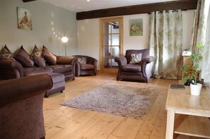 Large comfy lounge at the Hay Barn