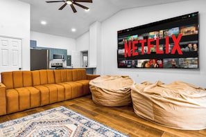 Watch 4 games at once on 4-75" TVs or combine them all to create one MASSIVE  150-inch video screen. That's over 10-feet Wide! 