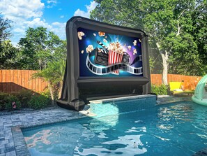 Massive inflatable projection screen