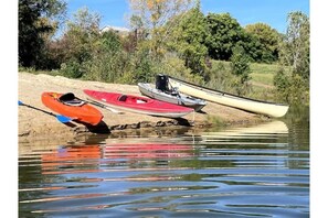 Grab one of the kayaks or take the canoe for a paddle about.