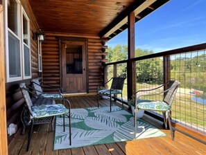 Front porch overlooking the lake.