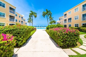 Centre walkway to pool and ocean