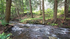 View of the property from across the stream