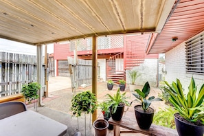Covered Patio w/ Plants