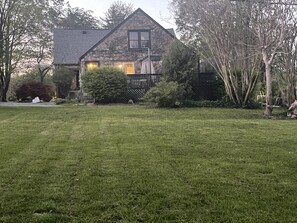 Large yard for playing