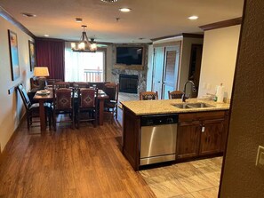 Kitchen and dining area.