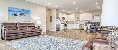 Open Concept Living and Kitchen Area