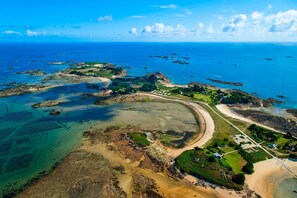 Vue aérienne de l'ile Caloot