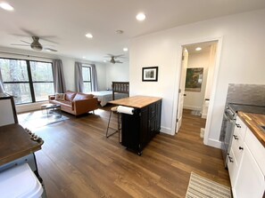 kitchen, living area