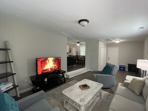 Living Room with Roku TV, Games