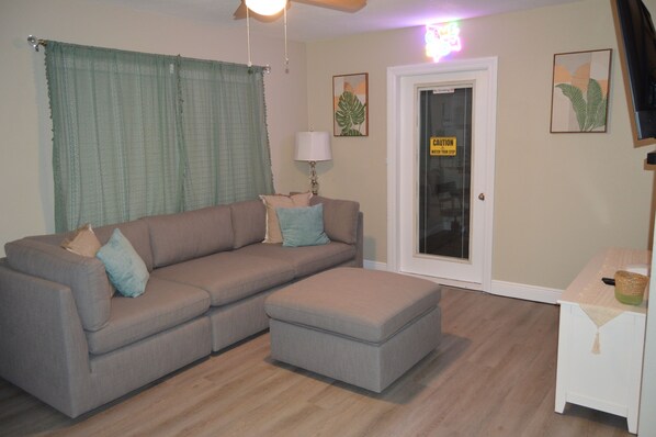 Cozy living room to unwind after a long day.