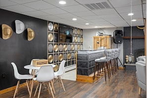 Country Music Hall of Fame inspired record bar. 