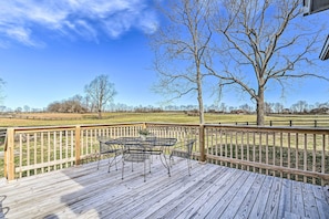 Deck | Pasture Views | Gas Grill