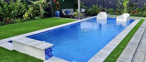 New heated pool and backyard Oasis!