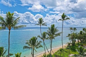 Amazing Ocean Views and Sound of the Waves! Right on the Beach! Actual View from Lanai!!!