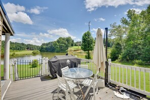 Deck | Gas Grill | Lake Views