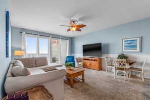 Living room with Gulf view