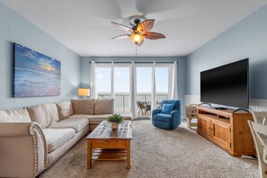 Living room with Gulf view