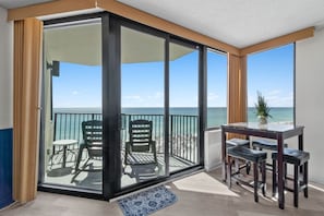 Balcony with full ocean view