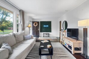 Living room with sleeper sofa