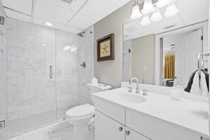 Full master bathroom