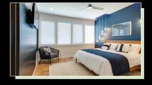 King size bedroom on the Top Floor