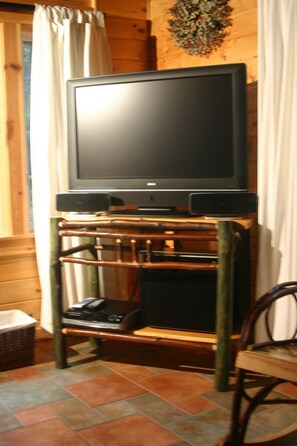 Flat screen TV for movies. (No television reception)