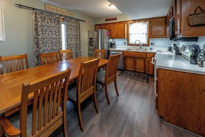 Discover the joy of cooking in this well-appointed kitchen.