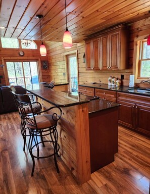 Open living room/kitchen