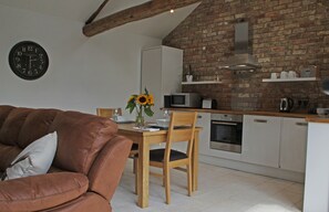 Spacious lounge, dining and kitchen at Holt Barn, Newlands Farm near Kirkby Malzeard in Nidderdale AONB