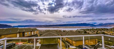 Large Deck w/ Views of the Columbia River Just Off the Master Bedroom.