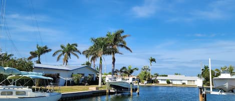 Relax on the canal right off your back patio.
